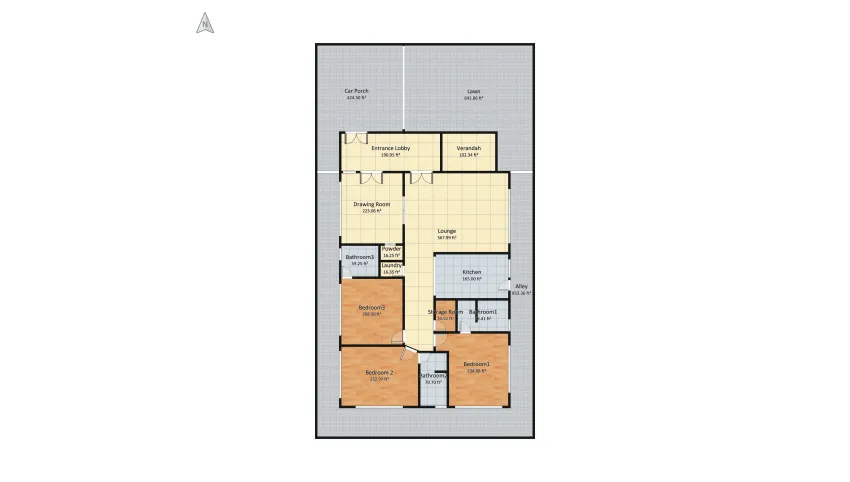 CDA F17 Housing Plan v5 (Three Bed) DD floor plan 411.67