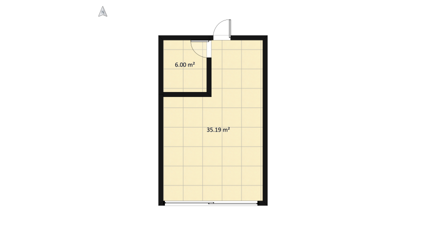 STUDIO floor plan 45.71