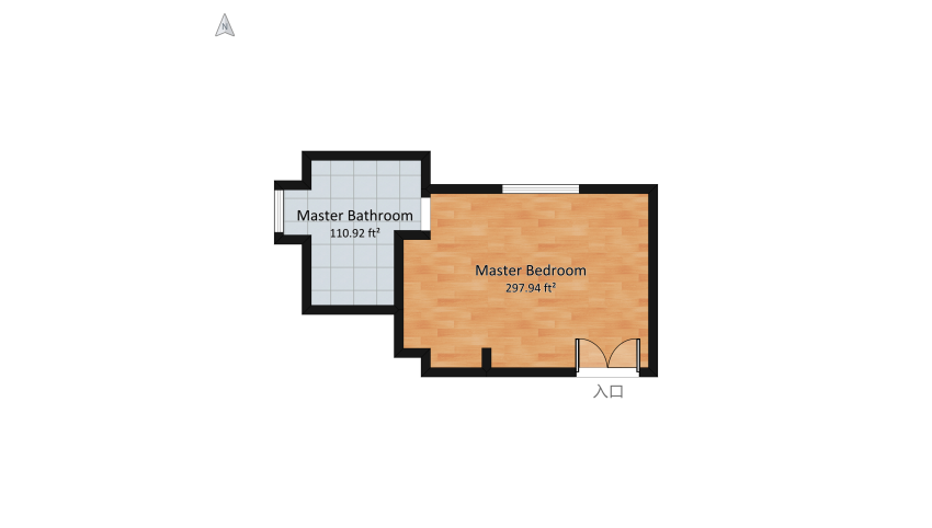 Master Bedroom/Bathroom floor plan 42.62