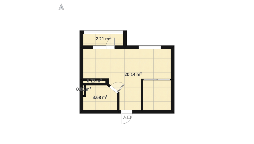 #HSDA2021Residential -квартира студия floor plan 31.22