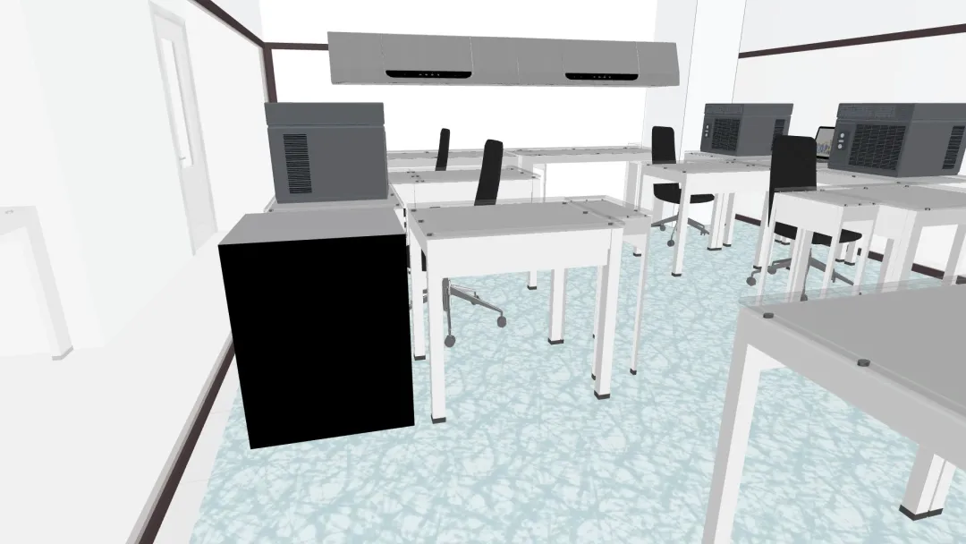 Production Clean Room 3d design renderings