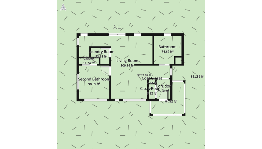 Modern Home floor plan 571.87