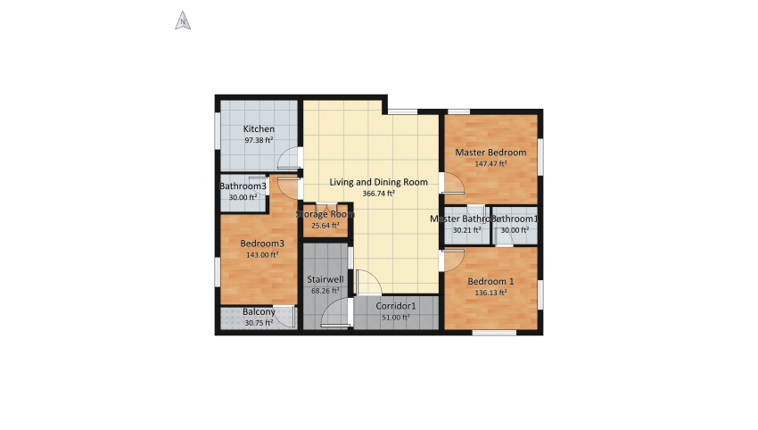 New Home Design floor plan 362.3