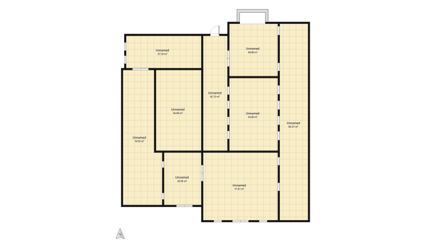 Project: Japandi Style Office floor plan 492.47