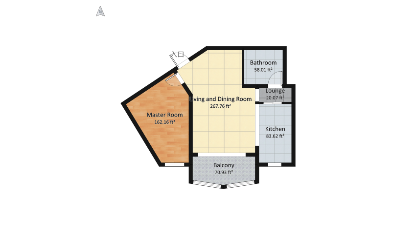 Honeycomb House - Practice floor plan 70.35