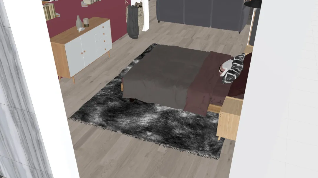 teen bedroom 3d design renderings