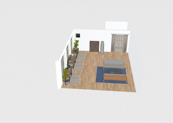 bed room /living room Design Rendering