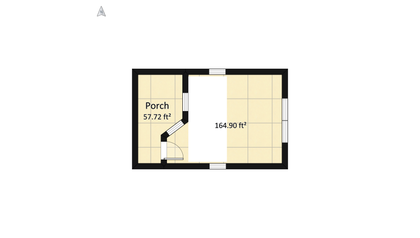 Lucky - Tiny Studio floor plan 41.89