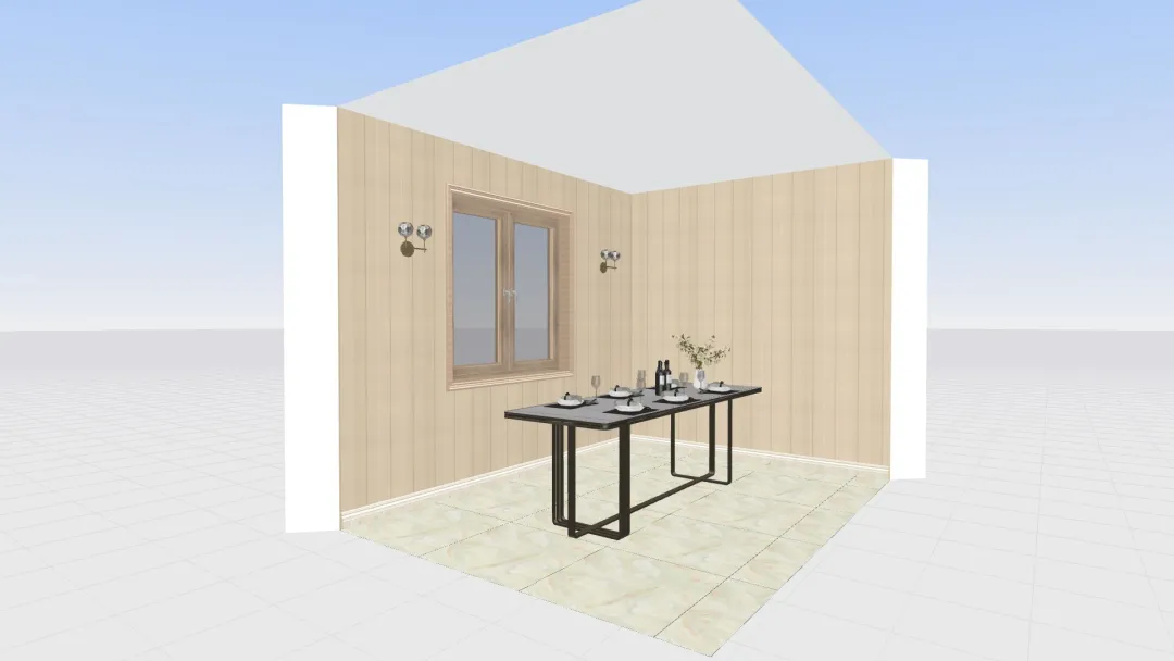 غرفة الطعام 3d design renderings