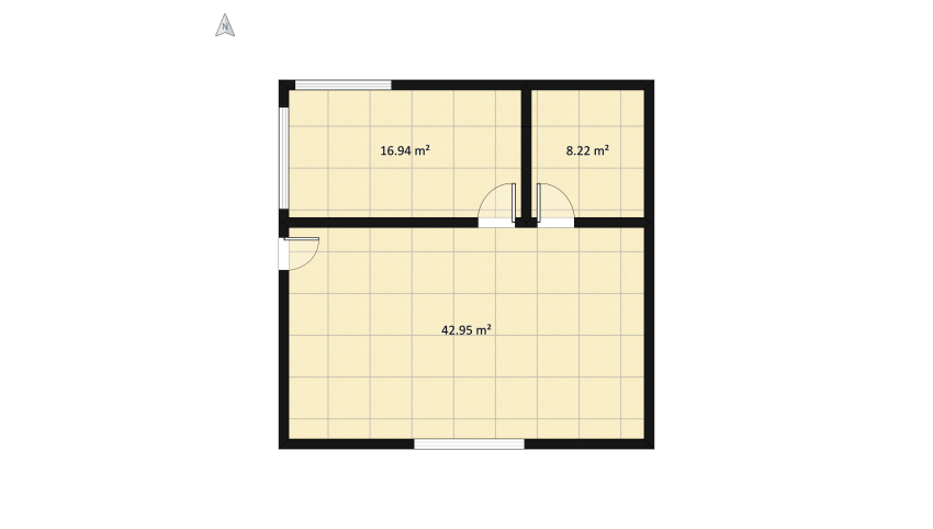 casa de un piso floor plan 74.99