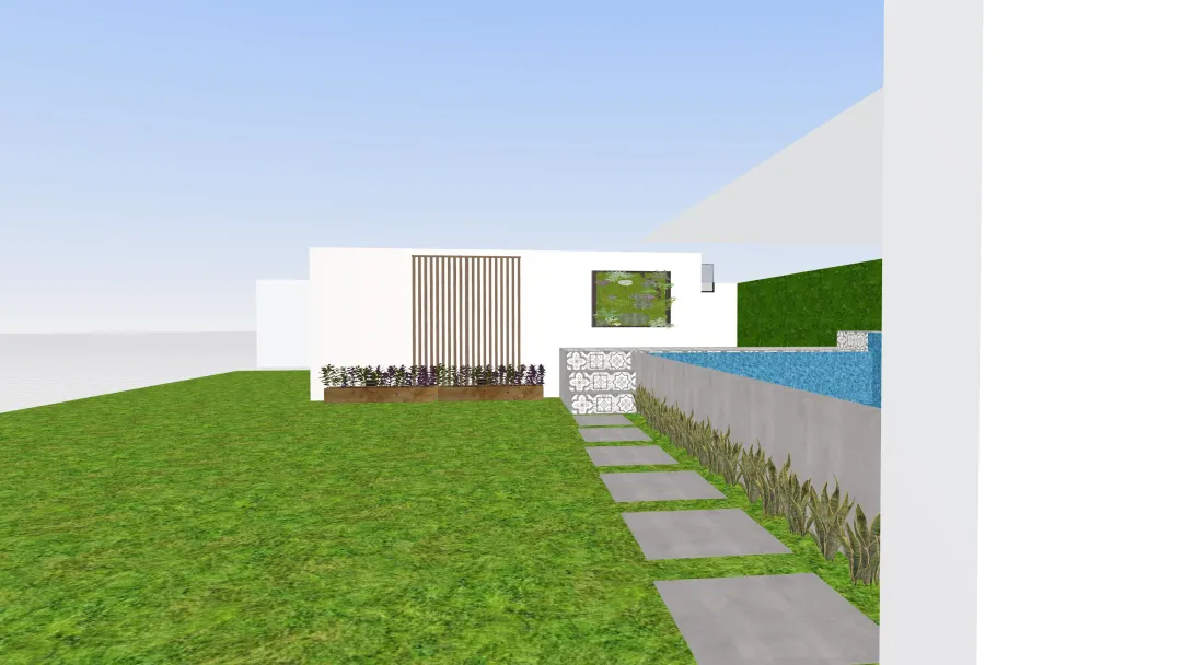 existing garage w pool (casita hidden)_copy 3d design renderings