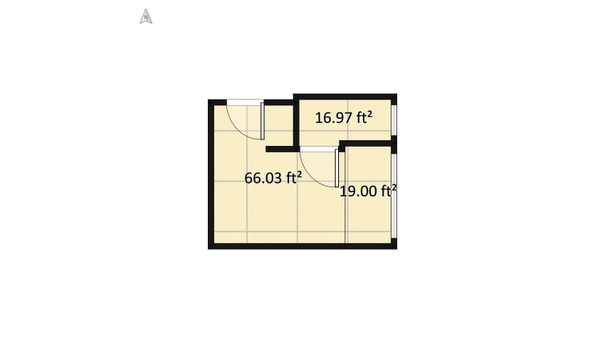Black, White and Neutral floor plan 14.85