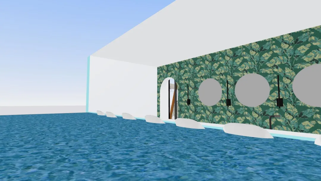 Curacao restaurant/pool area design_copy 3d design renderings