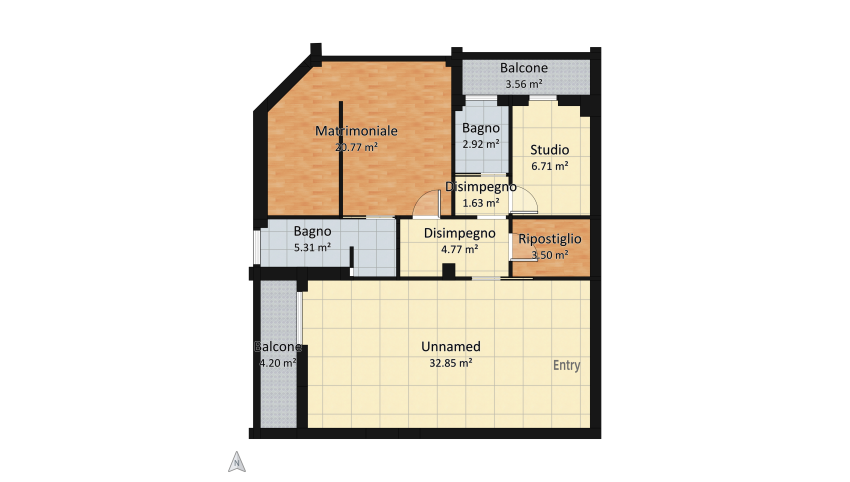OSTIA_PROGETTO-DEF floor plan 86.28
