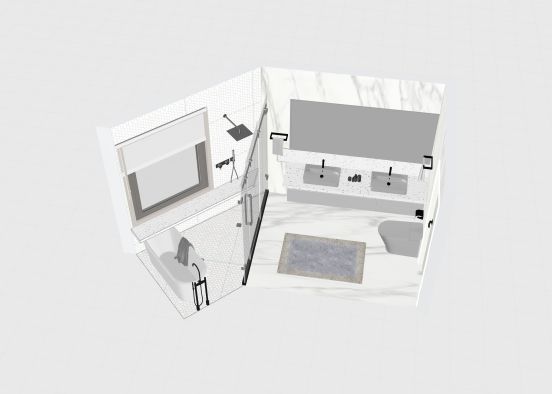 Banheiro suite Vera praia Design Rendering