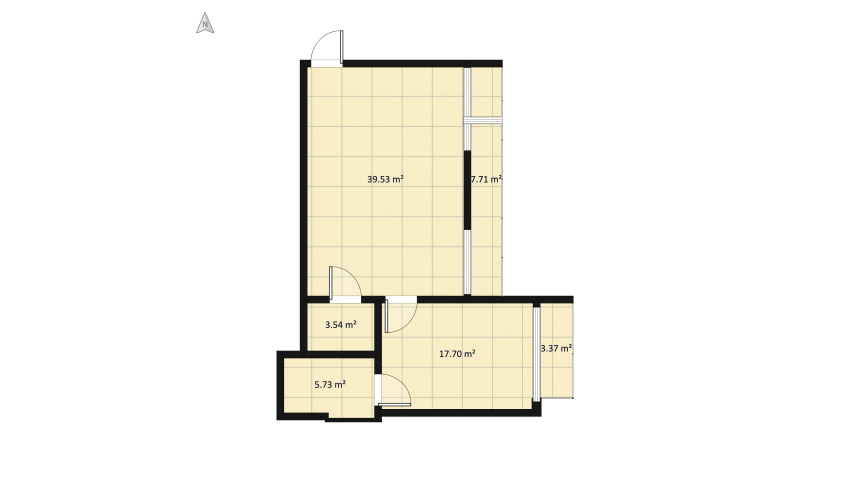 A Tropical Forest Apartment III floor plan 86.87