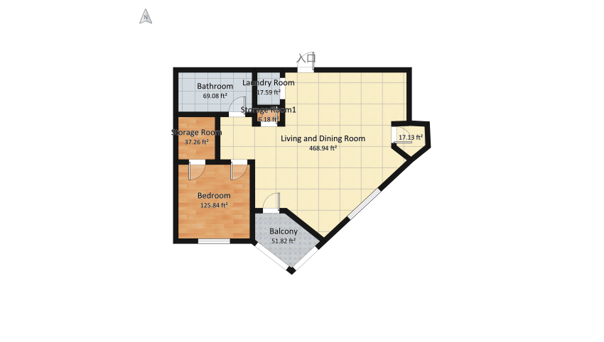 Copy of Copy of New Apartment floor plan 84.5