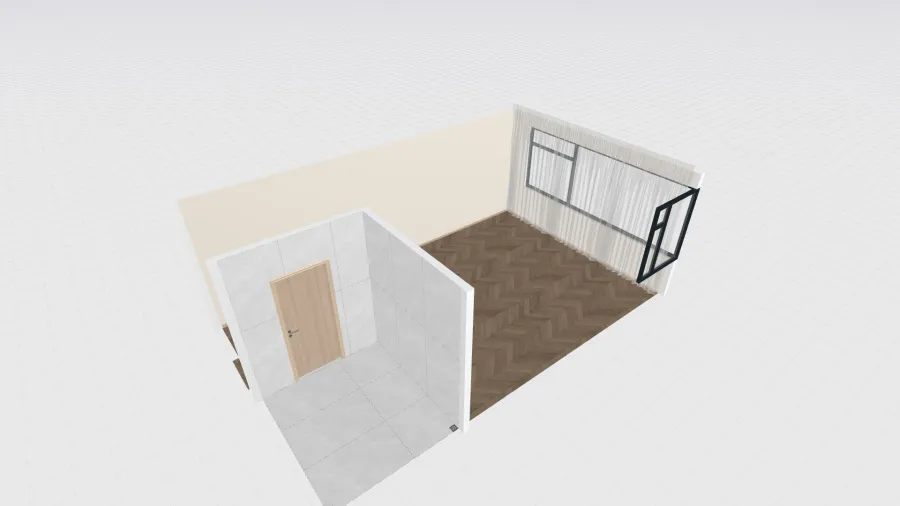 Empty-Warm Timber Space 3d design renderings