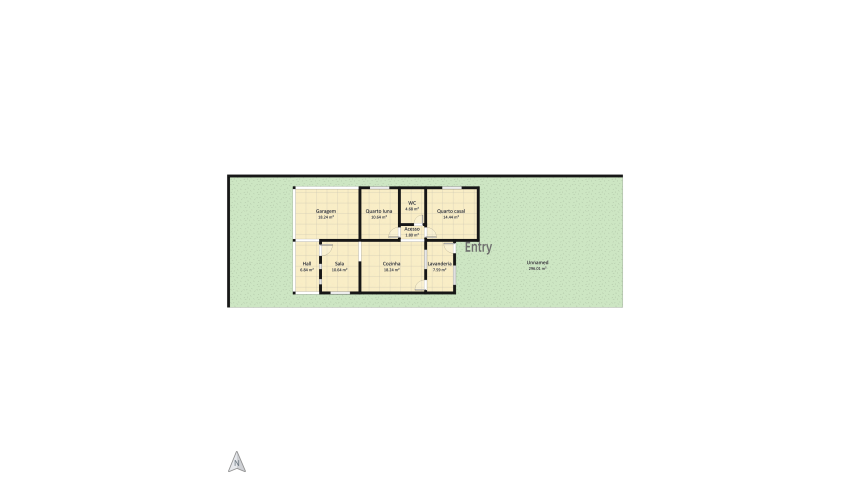 Casa pequena floor plan 389.13