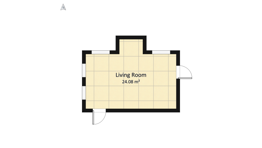 Living room A/Cyrene Matoke floor plan 26.73