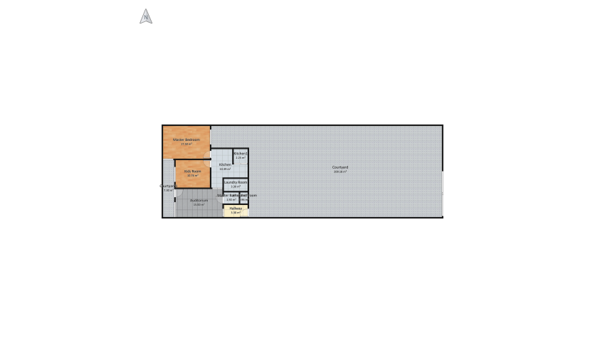 sala ambiente separado floor plan 294.42