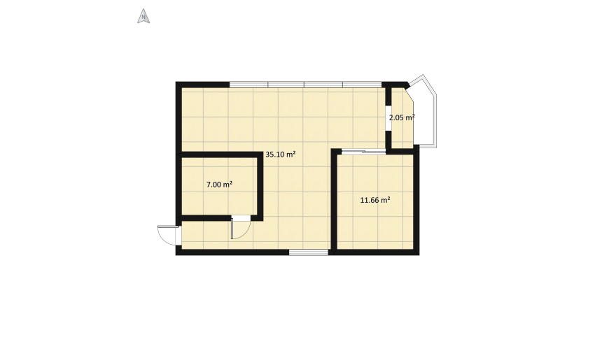 Airbnb floor plan 64.06