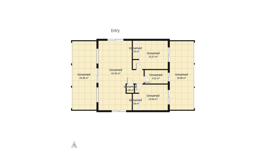 Small modern beach house floor plan 139.57