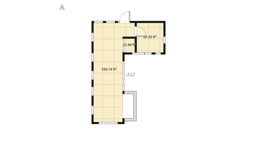 320 square feet with loft... 9x40 ＂L＂ shaped floor plan 33.72