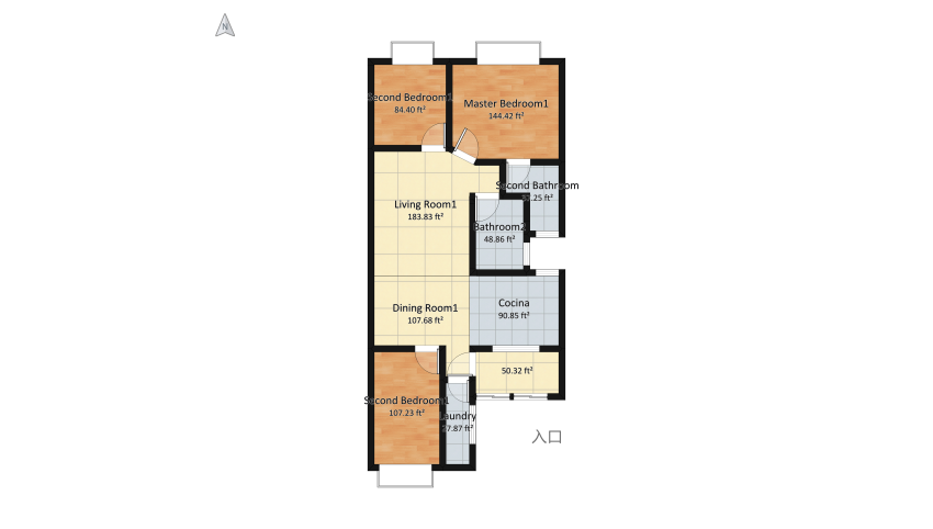 Casa mama nivel 3 floor plan 289.26