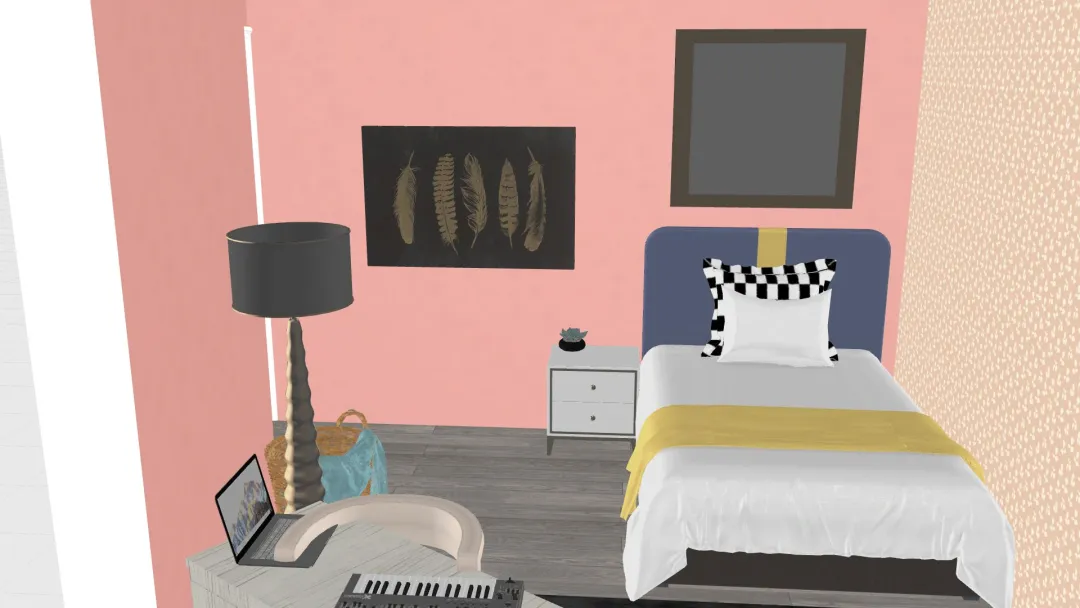 Blackout Masters Bedroom 3d design renderings