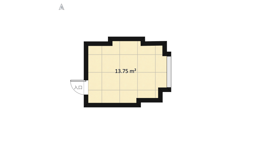 Scandinavian Bedroom floor plan 15.71
