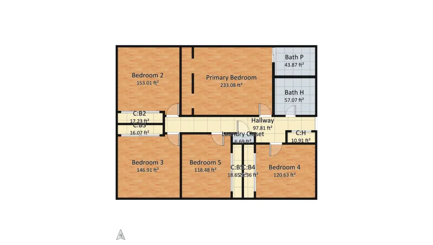 LG 2024 Alternate bathroom locations floor plan 201.02