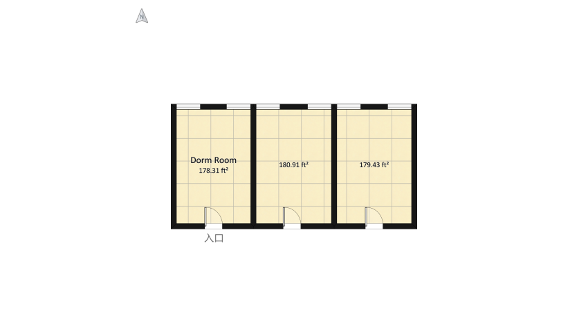 Dorm Rooms floor plan 231.26