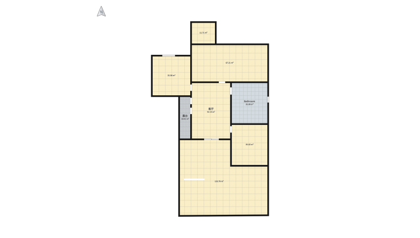 #VeryPeriContest -Funny style floor plan 409.32