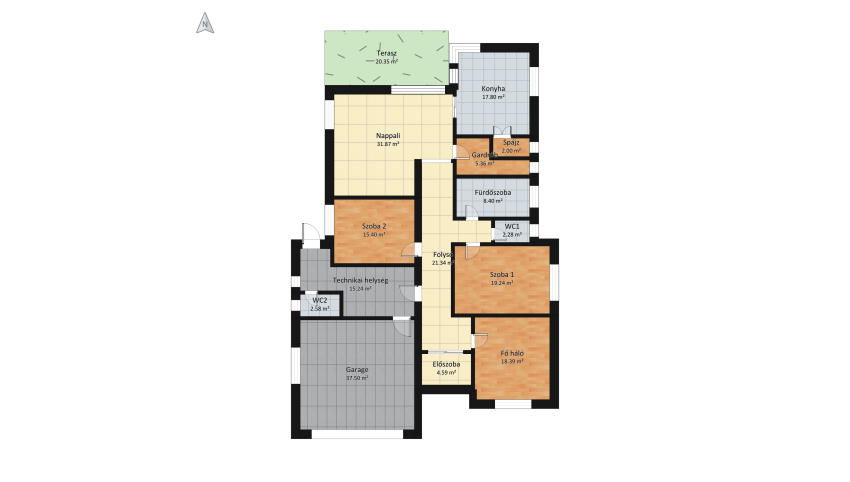 Vegso plafon próbalkozasok floor plan 295.85
