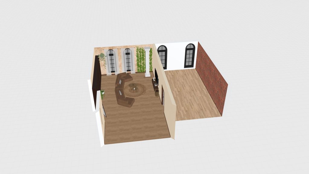 Artsy Apartment 3d design renderings