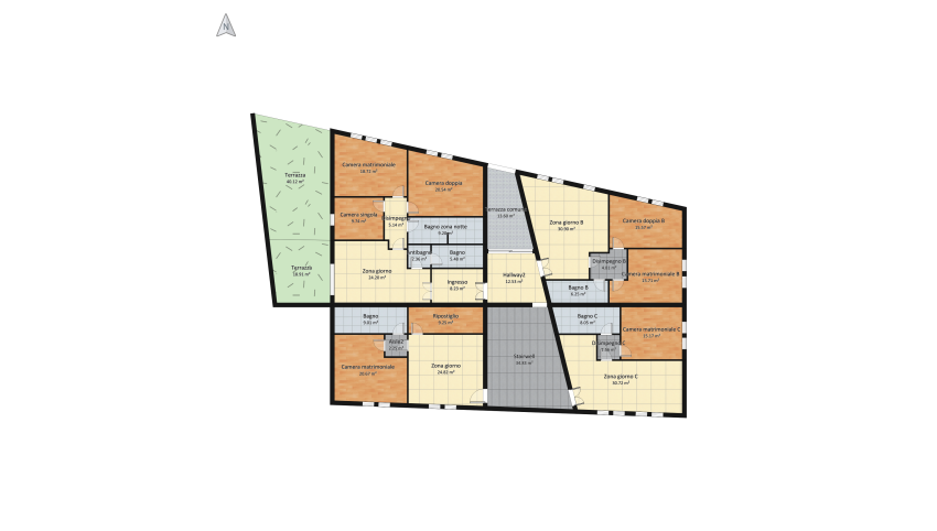 Condominio S_Appartamento 100 mq floor plan 459.38