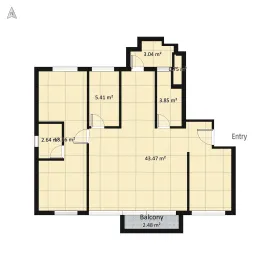 Professional interior design created with Homestyler 3D design software