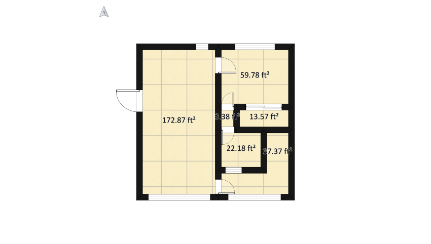 Apartamento para dos floor plan 35.03