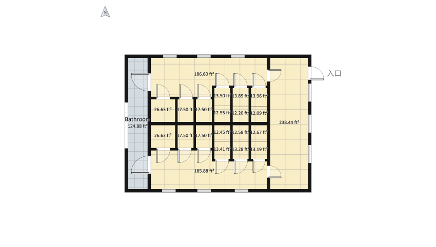 Woodstock Bath House _ Option 1 floor plan 372.88