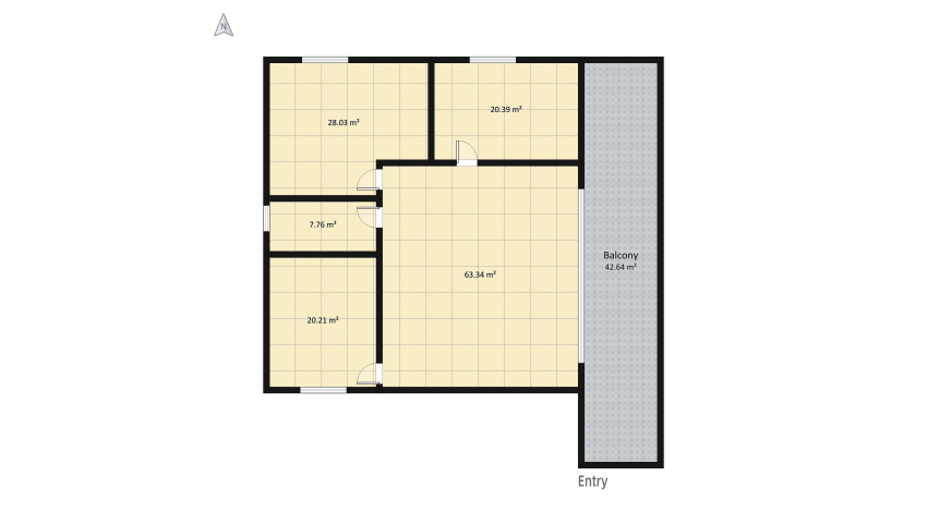 Penthouse floor plan 1104.72