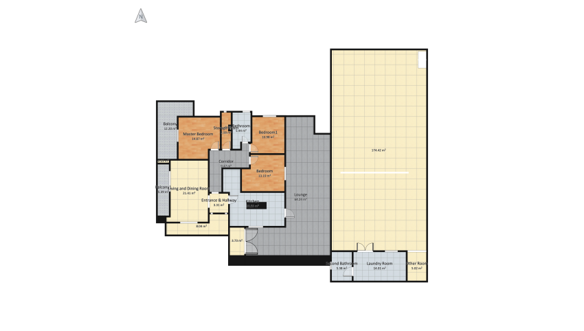 Our House floor plan 725.42
