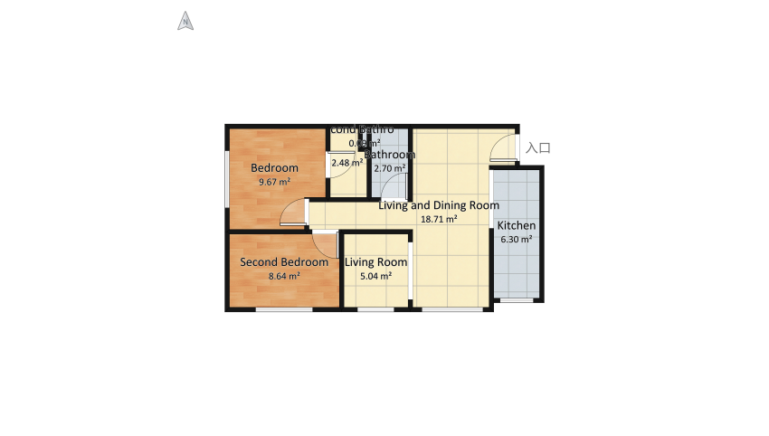 Apartamento floor plan 60.24
