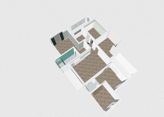 12 Four Bedroom Large Floor Plan Design Rendering