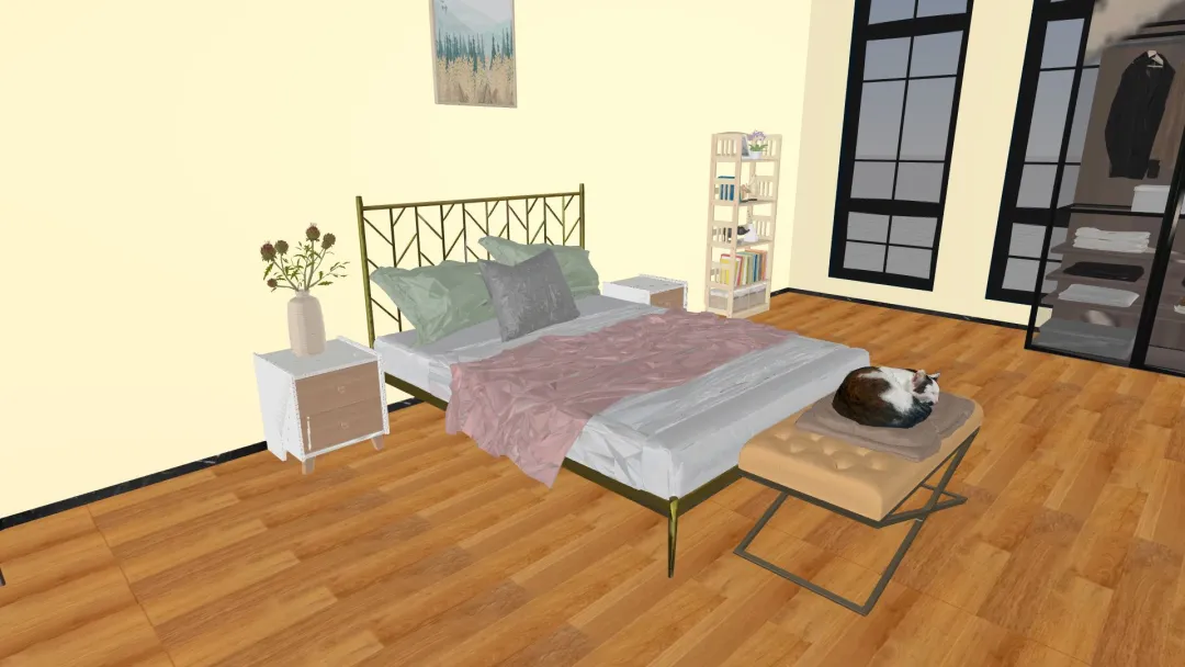 Copy of Les Damps Bedroom_copy 3d design renderings