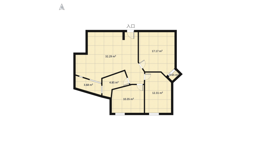 Copy of LAVORO QUATTRONE 2.0 (versione modificata) floor plan 89.75