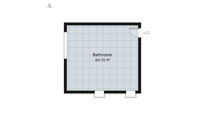 Modern Bathroom floor plan 38.98