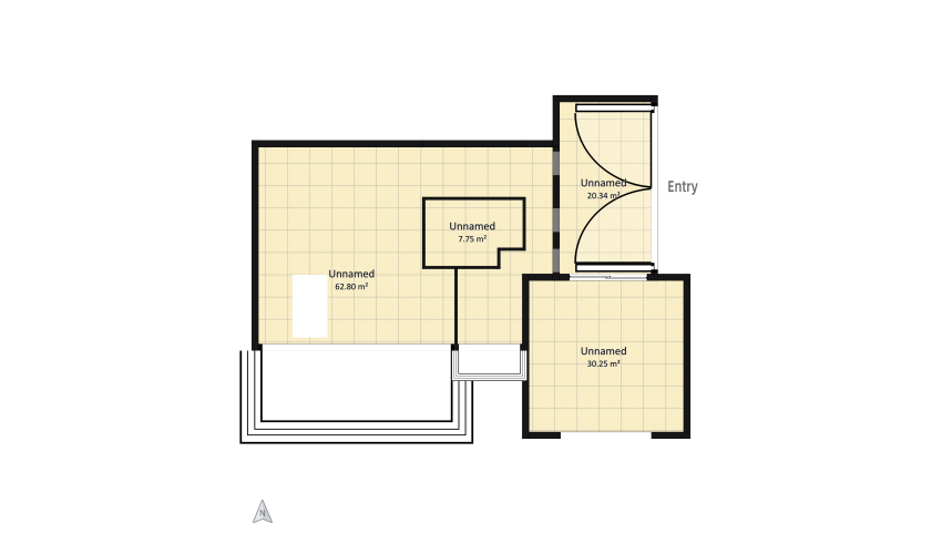 Modern/Boho floor plan 121.15