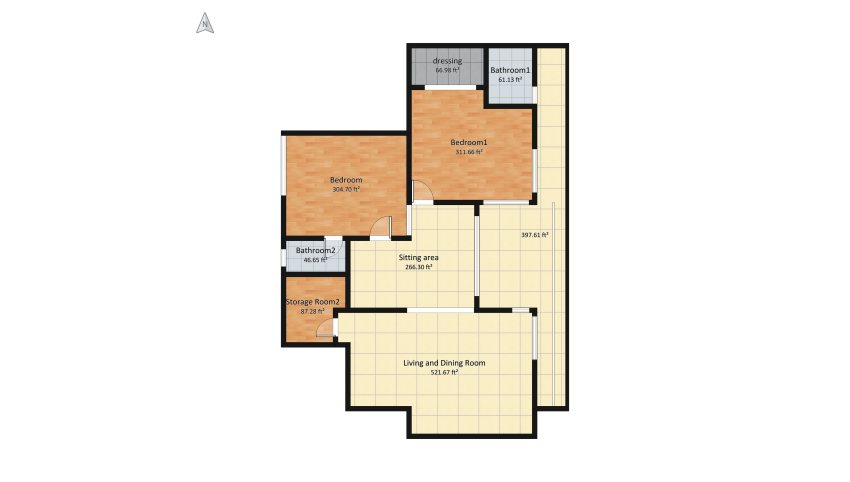 Option 3 Col Nayyer DHA Residence floor plan 1625.8