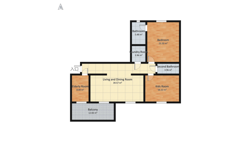 My sweet home floor plan 128.79